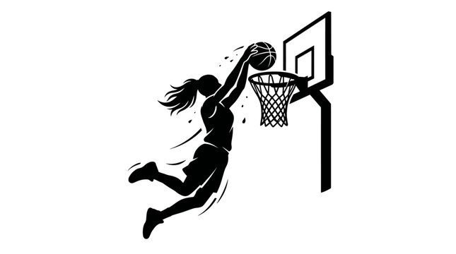 silhouette of a girl