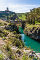 Fototapeta premium Scenic sight in Alarcon, beautiful village in the province of Cuenca, in the Castilla La Mancha region of Spain.