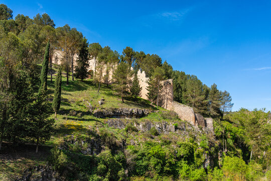 Scenic sight in Alarcon, beautiful village in the province of Cuenca, in the Castilla La Mancha region of Spain.