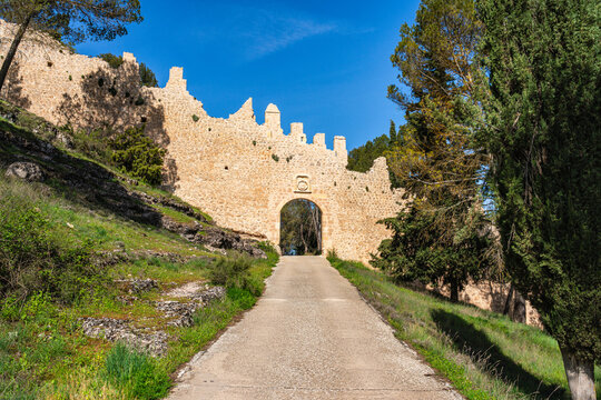 Scenic sight in Alarcon, beautiful village in the province of Cuenca, in the Castilla La Mancha region of Spain.