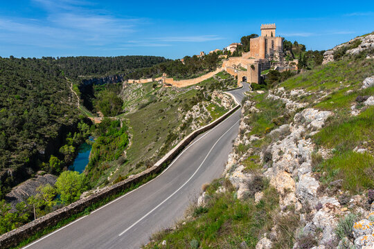 Scenic sight in Alarcon, beautiful village in the province of Cuenca, in the Castilla La Mancha region of Spain.