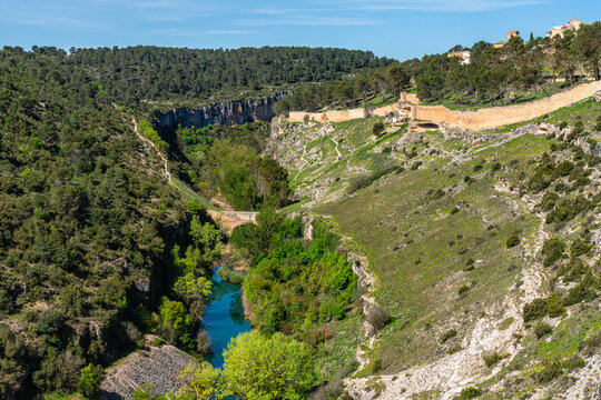 Scenic sight in Alarcon, beautiful village in the province of Cuenca, in the Castilla La Mancha region of Spain.