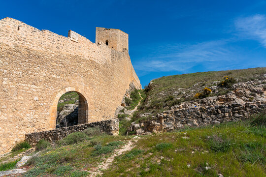 Scenic sight in Alarcon, beautiful village in the province of Cuenca, in the Castilla La Mancha region of Spain.