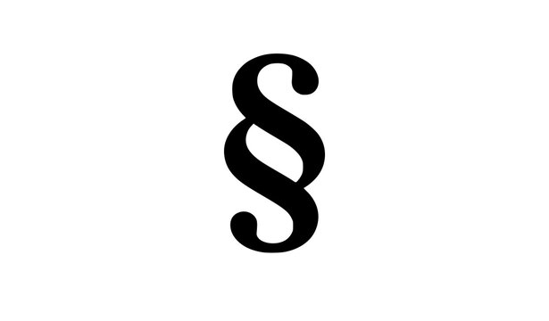 Black Paragraph Mark Symbol Vector for Legal Text Sections and Typography Design