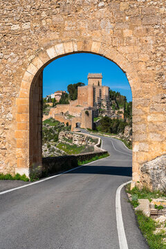Scenic sight in Alarcon, beautiful village in the province of Cuenca, in the Castilla La Mancha region of Spain.