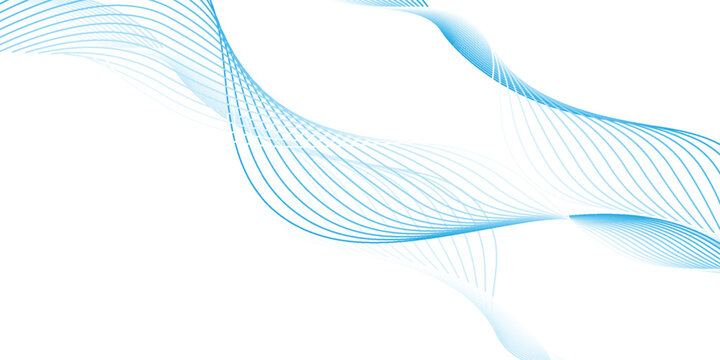Abstract blue wave vector banner template vector design eps10