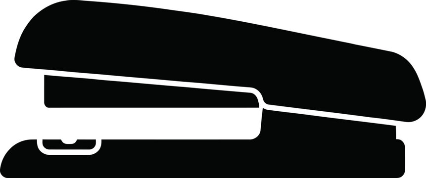 Black stapler silhouette icon