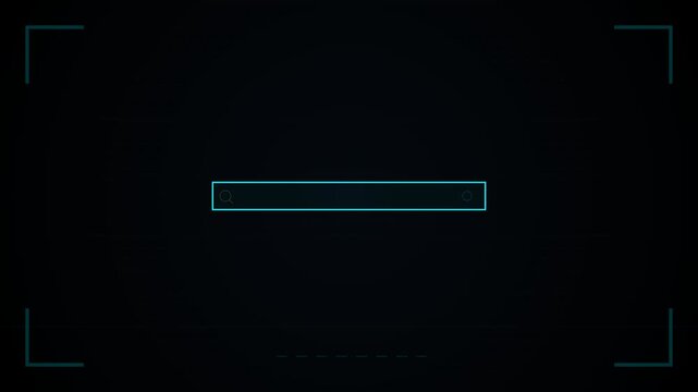 Futuristic Dark Interface with Smooth Progress Bar Animation in Cyber Style Motion Video