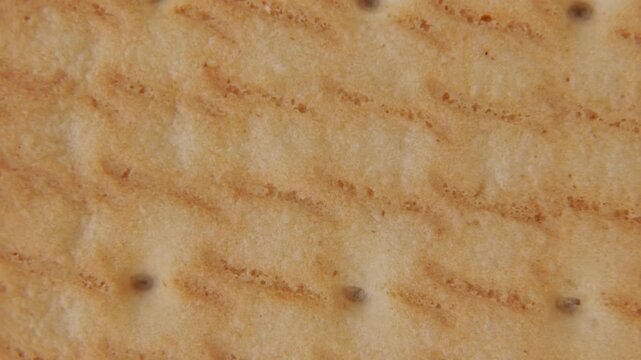 Rotating Biscuit Texture Abstract Food Background.