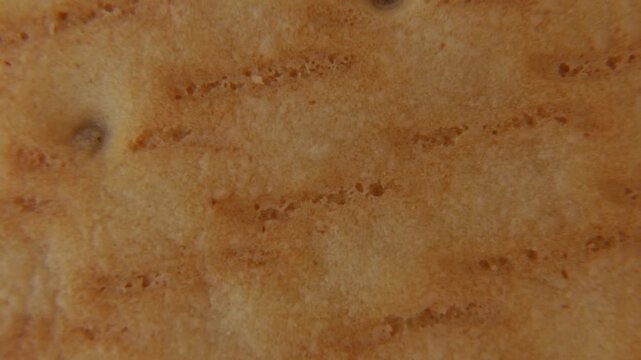 Rotating Cookie Surface Texture Macro Background.