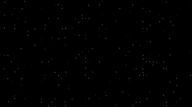 Glitter loop on black background