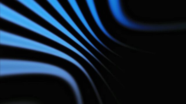 Abstract Blue Green Neon Lines Background on Black Screen, Futuristic Glowing Blue Green Light Rays Motion Graphic for Intro, Digital Cyberpunk Laser Beam Animation for Modern Video Design.