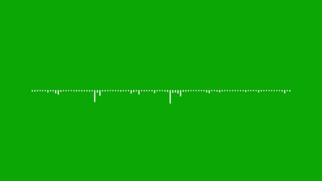 Dynamic audio waveform spectrum, white equalizer animation, green sound pulse effect, black background music bars, futuristic digital visualizer motion graphics loop,digital music overlay 