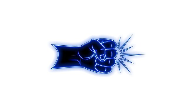 Blue digital number 33 with glowing particle effects on dark background