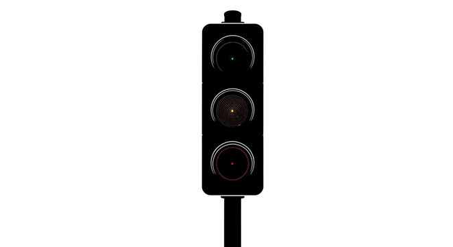 Traffic Light with Red Signal.