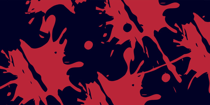 red vector layout with flat lines on backround blue. Decorative shining illustration with lines on abstract template.
