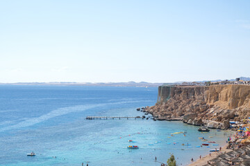Fototapeta premium Naama bay, Egypt from elevated point of view