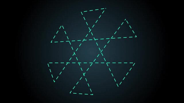 Moving, morphing lines and shape. Concept of evolution and change.. Abstract purple background.4k motion graphics video