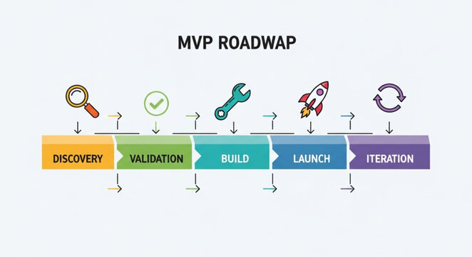 MVP Roadmap Stages for Product Development.