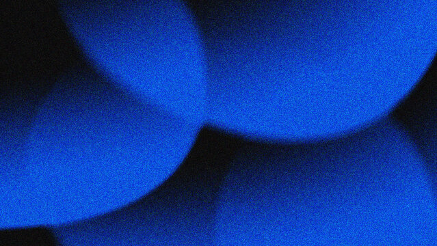 Soft blue spheres glow gently in darkness. Circular forms blend softly into one another. Texture feels smooth, yet subtly grainy beneath surface. Light diffuses evenly across each rounded surface