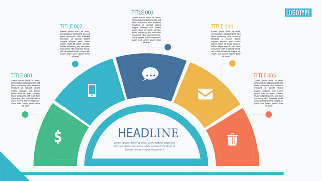 modern infographics options banner vector