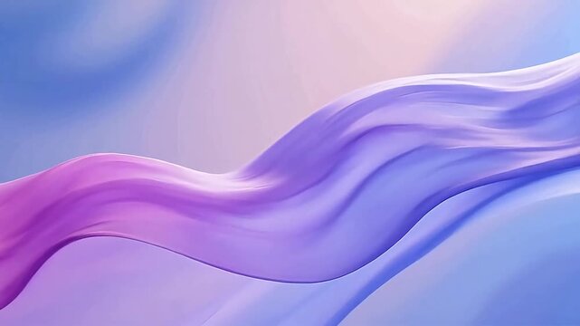 Abstract purple and pink waves on blue background