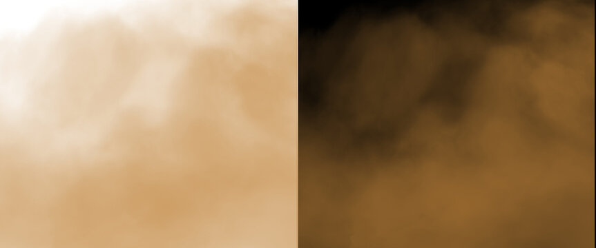 Abstract sepia smoke background, ethereal brown mist and hazy fog texture, cinematic atmospheric steam effect for creative overlays