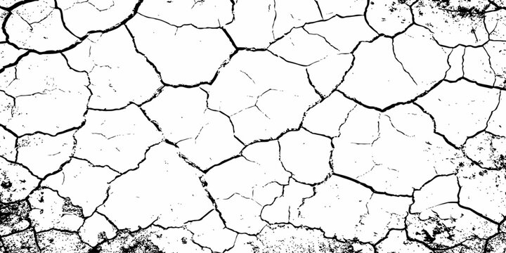 Natural dry earth crack texture with distressed parched ground details and dramatic drought surface background design,.