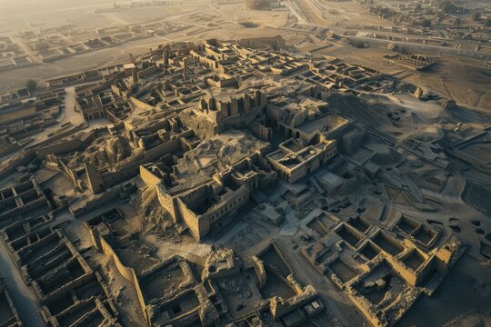 Ancient Uruk Ruins: Sumerian-Akkadian Metropolis Mesopotamia Iraq Cradle Civilization Gilgamesh Epic