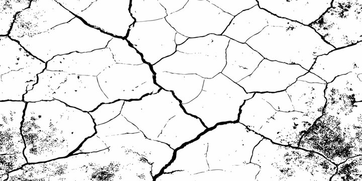 Rugged drought damaged earth texture with cracked dry soil patterns and weathered natural ground background surface.