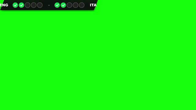 Live Scoreboard Overlay with Green Screen for Sports Broadcasts and Streaming
