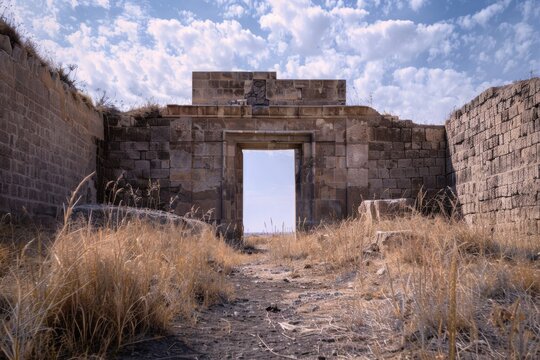 Dur-Katlimmu Tell Halaf: Grand Stone Gate Ruins of Ancient Assyrian Provincial Capital Fortress