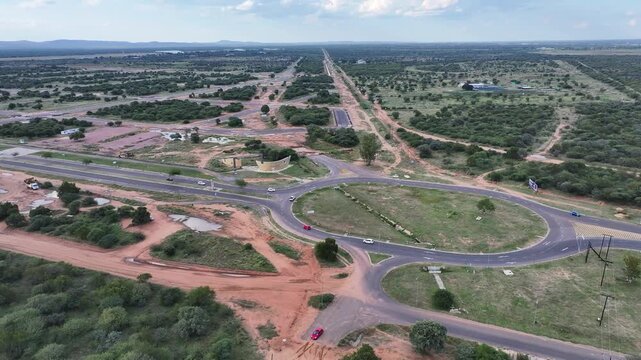 Aerial View of Airport City Special Economic Zone in Gaborone Botswana