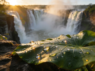 Fototapeta premium Pristine Wilderness and Plunging Waters of Victoria Falls