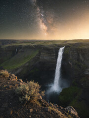 Fototapeta premium Pristine Wilderness and Plunging Waters of Victoria Falls