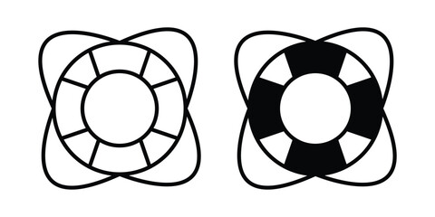 Life buoy icon. Glyph solid icons collection. Line symbols © Chummi