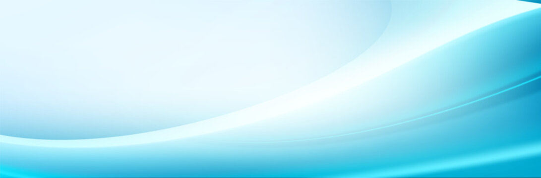 Abstract glowing blue energy lines with smooth wave motion
