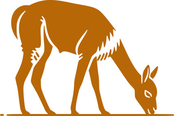 Fototapeta premium Llama and alpaca icon in flat vector style. Collection of cute camelid animal illustrations with standing poses and detailed head designs isolated.