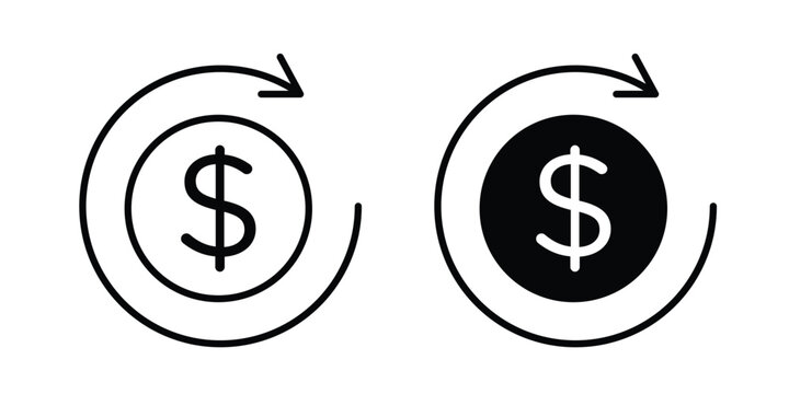 Circulation of money icon and symbol series vector illustration