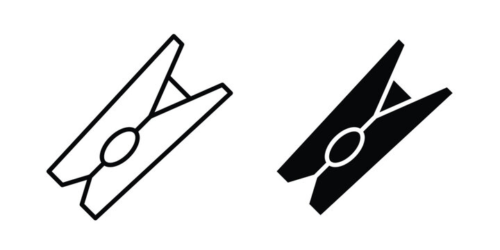 Clothespin icon and symbol series vector illustration