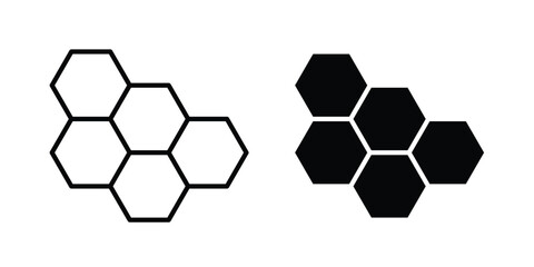 Fototapeta premium Honeycomb icon and symbol series vector illustration