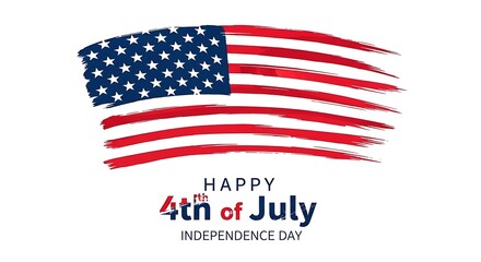 Fototapeta premium Happy 4th of july american independence day celebration
