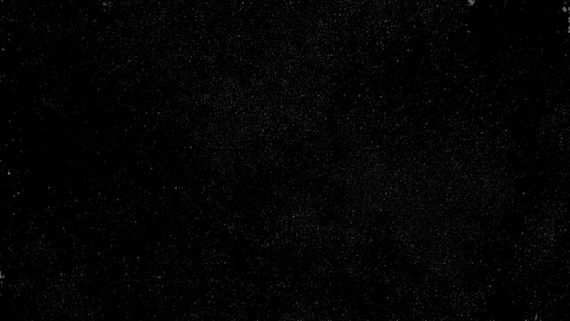 White specks on black background texture with small particles and dots scattered everywhere