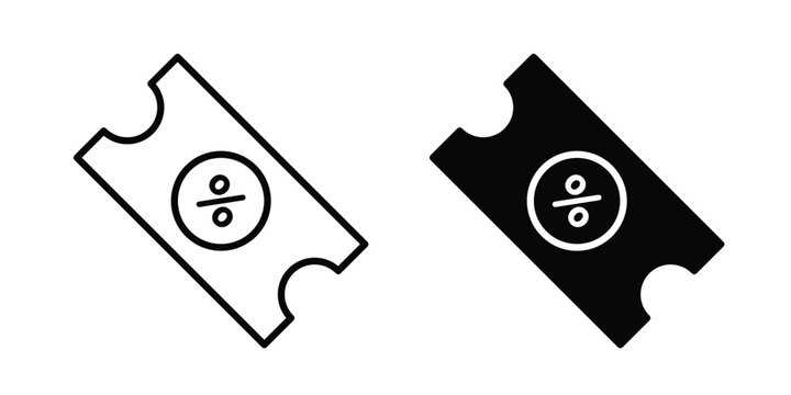 Promo code icon and symbol series vector illustration