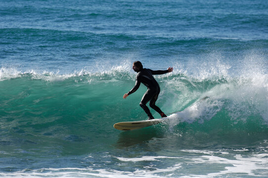 Surfer in the ocean