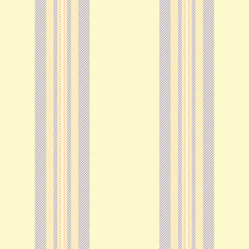 Iniform vertical stripe seamless, surface vector lines background. Papan pattern textile fabric texture in lemon chiffon and indigo colors.
