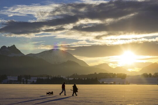 Walk, Hopfensee, near F&uuml;ssen, Ostallg&auml;u, Allg&auml;u, Upper Swabia, Swabia, Bavaria, Germany