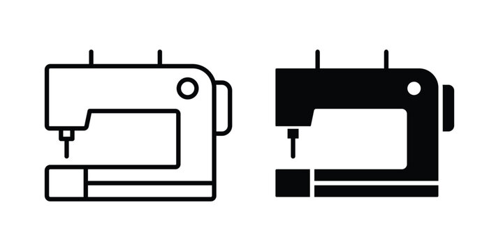 sewing machine icon and symbol series vector illustration