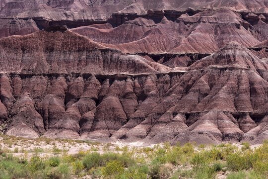 Red rock formations, erosion, US Highway 89, at Cameron, Arizona, USA