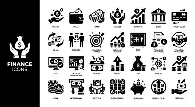 Line growth finance icon set. growth up and profit icon. Revenue Growth  Percentage .Growth rate finance icon  vector illustration.